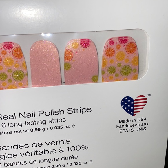 “Main Squeeze” Color Street, 100% Nail Polish Strips, Summer Manicure - Picture 2 of 4